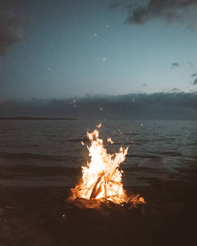 Beach Bonfire Night with Live Guitar