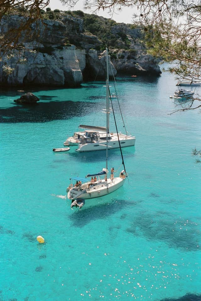Classic sailboat crossing: Ibiza to Formentera