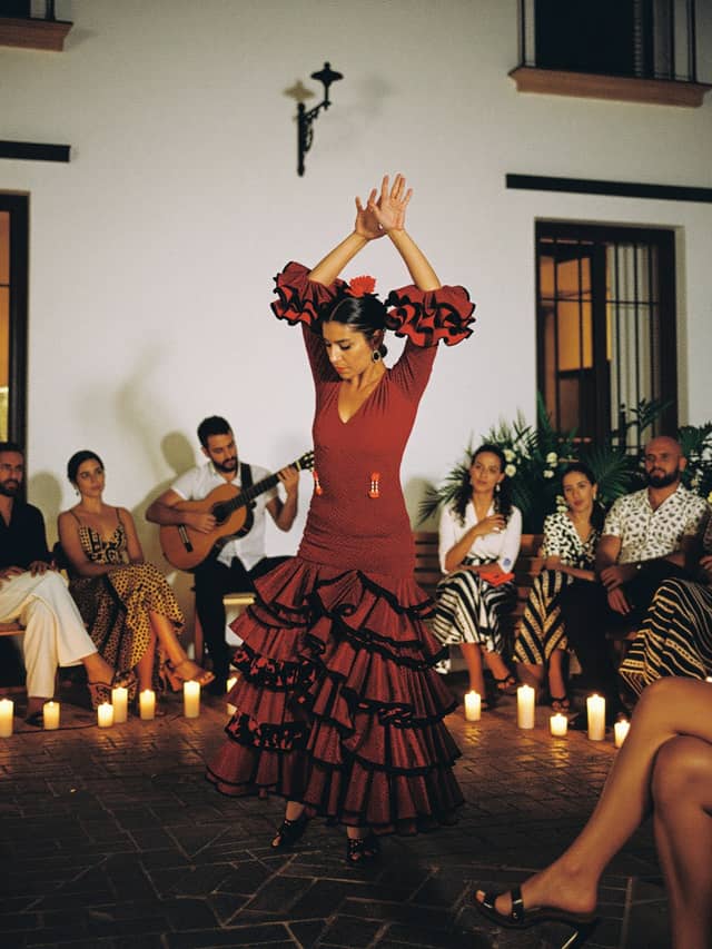 Flamenco-Nacht auf einer traditionellen Finca