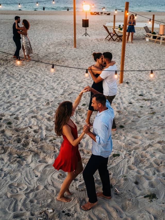 Salsa e bachata in spiaggia